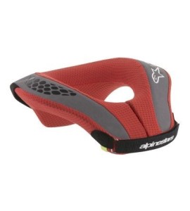 PROTECTOR CUELLO ALPINESTARS NIÑO NEGRO ROJO
