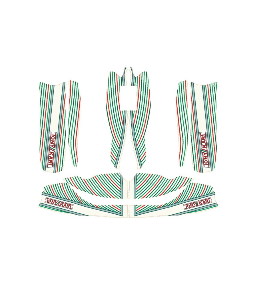 KART KIT ADHESIVOS 100/125 TONY-KART M6-M7 2019