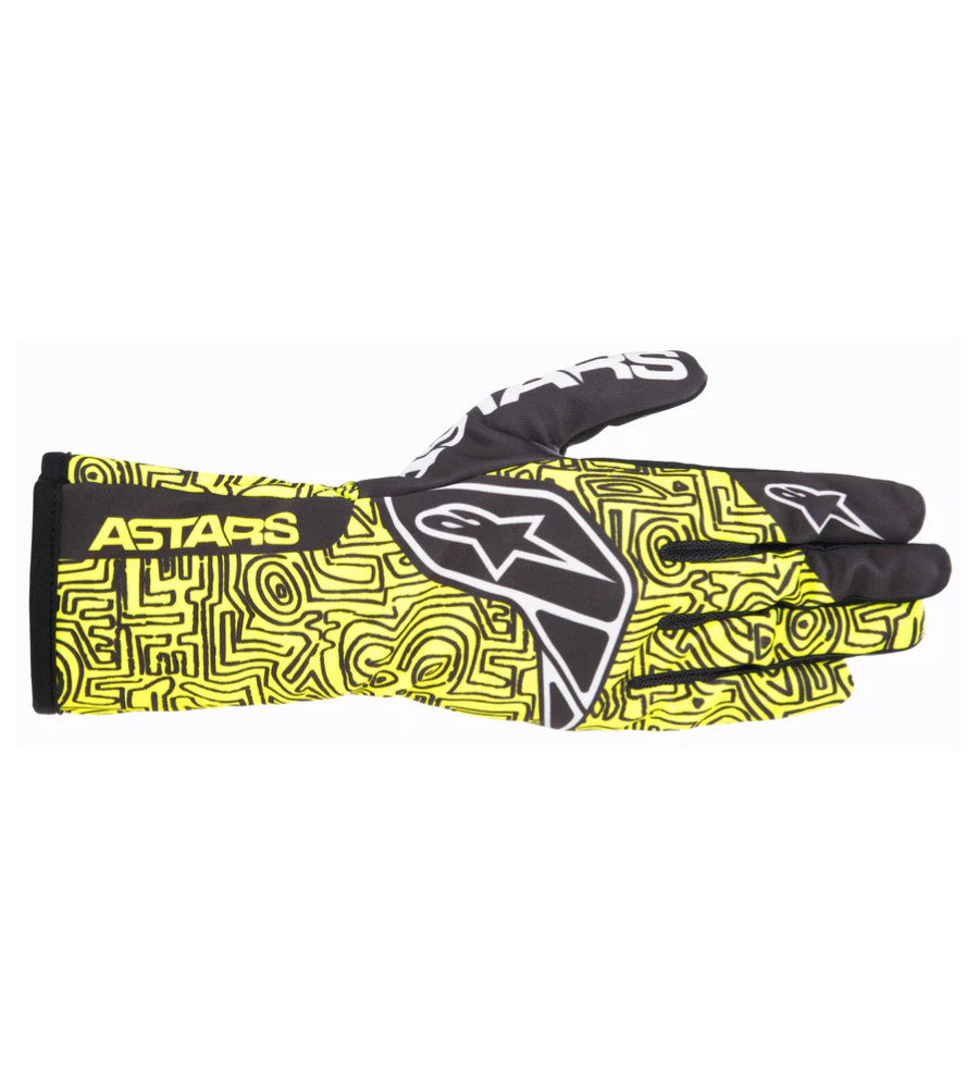 GUANTES TECH-1 K RACE V2 VERTICAL AMARILLO FLUOR