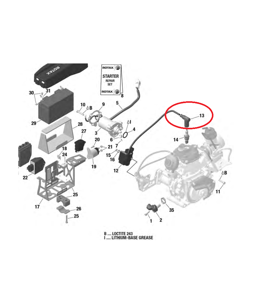 KART SPARK PLUG CONNECTOR