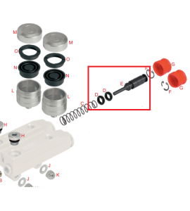 KIT REPARACION FRENO BSD (2 RETENES 0029.A9 + 1 PISTONES 0029.D10C)