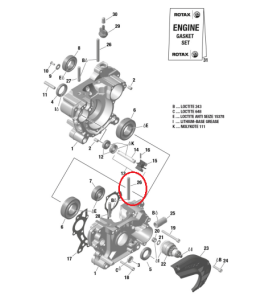KART STUD M8x57/20