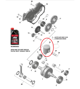 KART PISTON ASSY. 53,95 MM