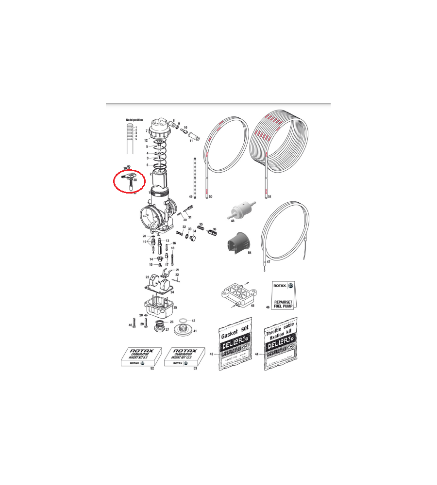 KART CHOKE LEVER ASSY.