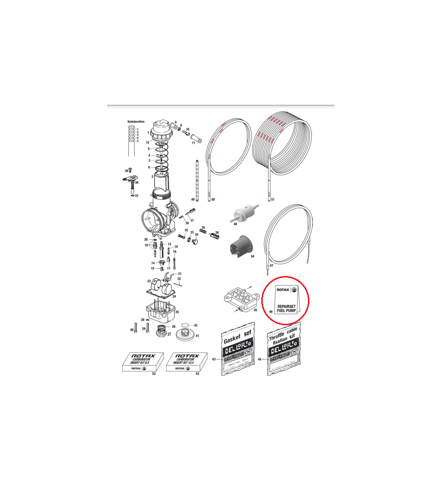 KART GASKET SET FUEL PUMP