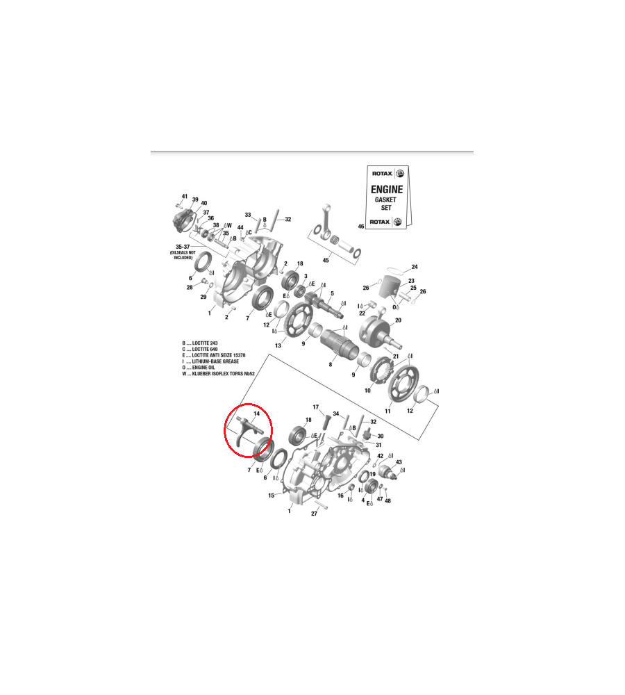 KART SHIFT FORK ASSY.