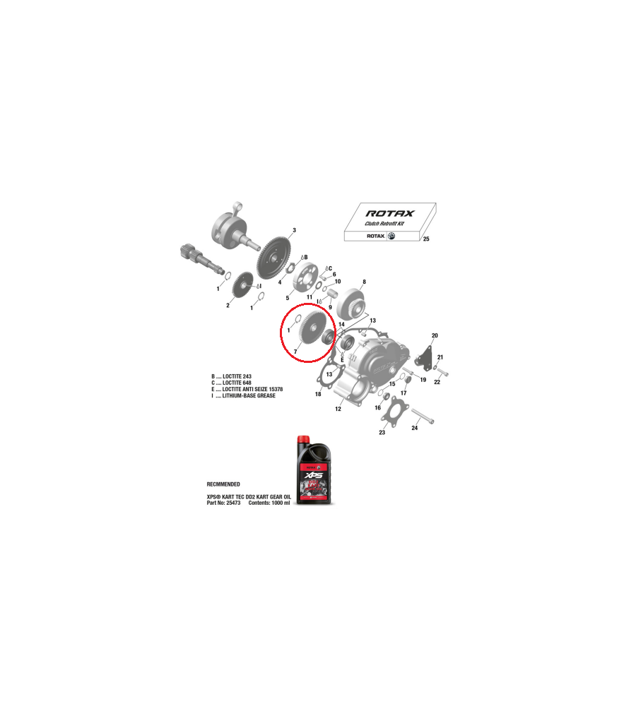 KART SECONDARY GEAR 65 T