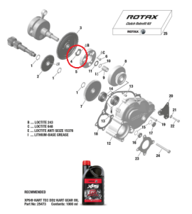 TUERCA CORONA ARRANQUE ROTAX DD2 M22X1.5 H 6