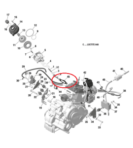 JUNTA METAL VALVULA ESCAPE ROTAX DD2
