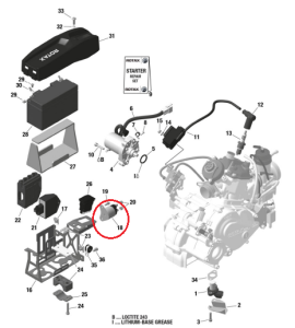 KART STARTER RELAY ASSY.