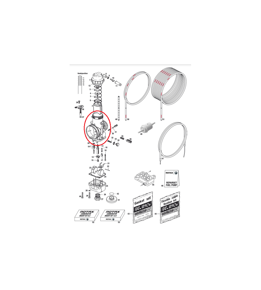 KART DELL'ORTO CARBURETOR VHSB 34 XS DD2