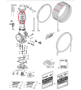 KART THROTTLE VALVE SPRING