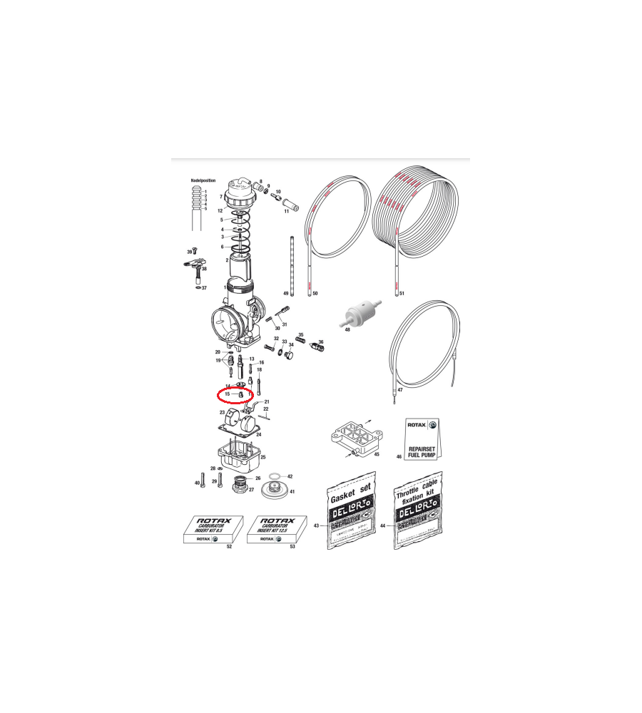 CHICLET MAXIMO 160-162-165-168-170-172 ROTAX MAX/DD2