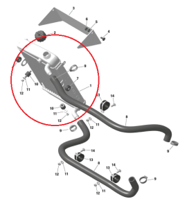 KART RADIATOR WITH CAP ASSY.