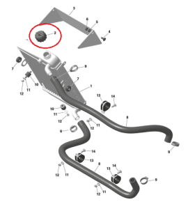 KART RADIATOR CAP WITH GASKET 1,0 BAR