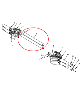KART REAR FENDER TUBE 40X3,7X550