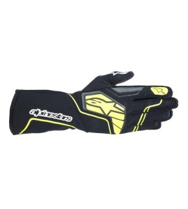 GUANTES TECH-1 KX V4 FIA NEGRO-AMARILLO FLUOR
