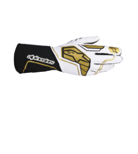 GUANTES TECH-1 KX V4 FIA NEGRO-BLANCO-ORO