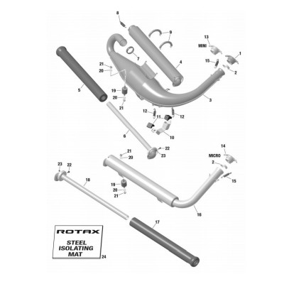 CONJUNTO ESCAPE ROTAX MAX EVO