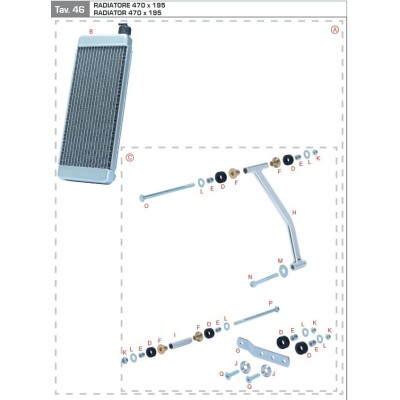 KIT RADIADOR 480X196